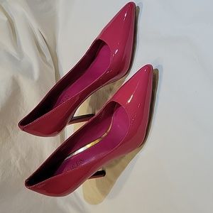 Lauren Ralph Lauren pointed toe heels.  Hot pink.  Size 7B.